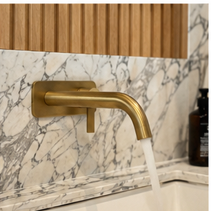 Wall-mounted bathroom fitting with joints requiring careful coastal installation